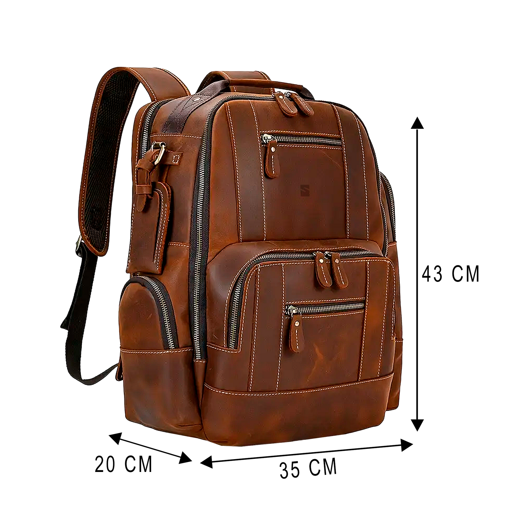 Mochila Executiva Rider Craft Soul Couro - Couro Genuíno, Unissex, Origem da Excelência