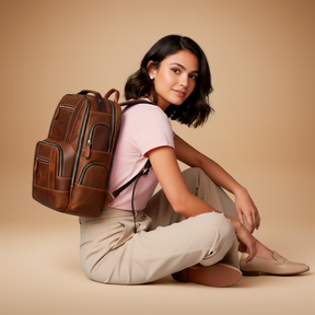 Mochila Executiva Rider Craft Soul Couro - Couro Genuíno, Unissex, Origem da Excelência
